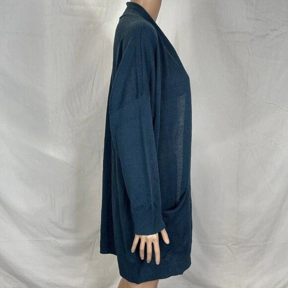 Eileen Fisher Linen-Cotton Cord Long Cardigan – Size 2XS (NWT) - Picture 7 of 7